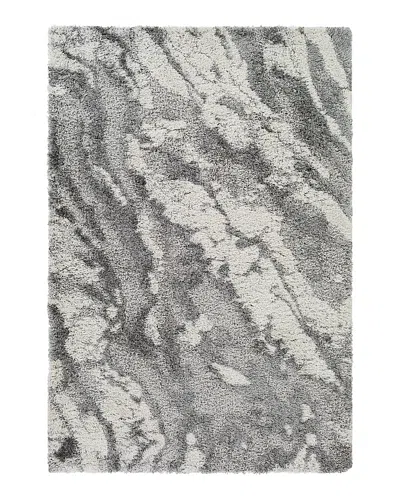 Surya Alta Shag Asg-2301 Area Rug, 6'7 X 9' In Silver