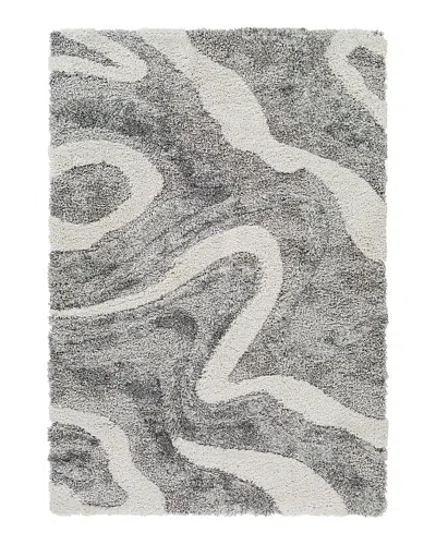 Surya Alta Shag Asg-2303 Area Rug, 6'7 X 9' In Charcoal