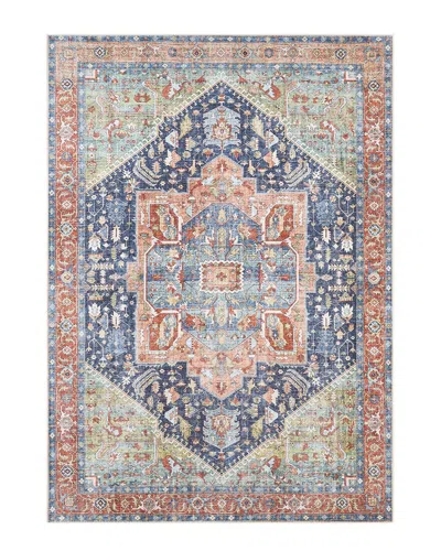 Surya Amelie Traditional Machine Washable Rug In Navy