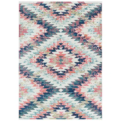 Surya Anika 3'11"x5'7" Dark Blue And Bright Pink Area Rug