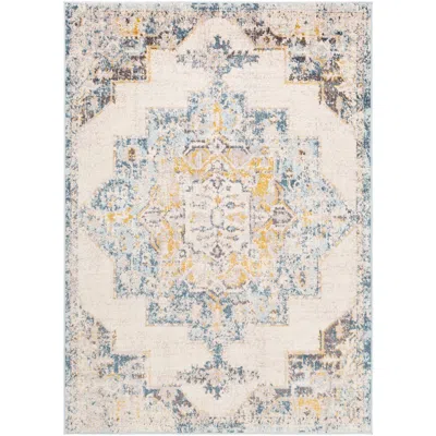 Surya Ankara Akr-2309 5'2"x7' Sky Blue Camel Rectangular Area Rug