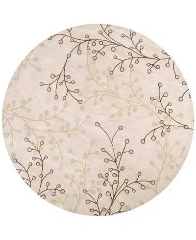 Surya Athena Ath-5008 Taupe 6' Round Area Rug