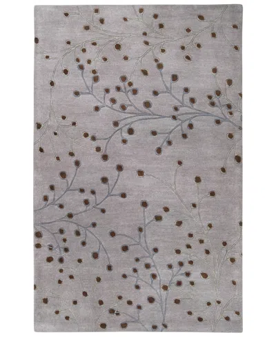 Surya Athena Ath-5055 Medium Gray 5' X 8' Area Rug
