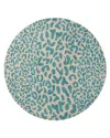 Surya Athena Ath-5120 Round Area Rug, 4' X 4' In Dark Green