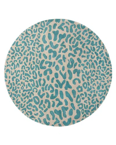Surya Athena Ath-5120 Round Area Rug, 4' X 4' In Dark Green