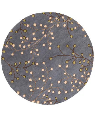 Surya Athena Ath-5125 Navy 4' Round Area Rug