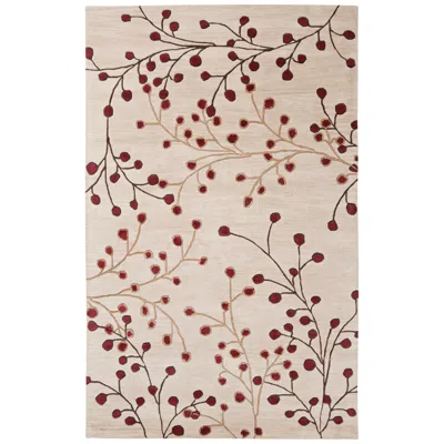 Surya Athena Ath-5053 5'x8' Burgundy And Camel Area Rug