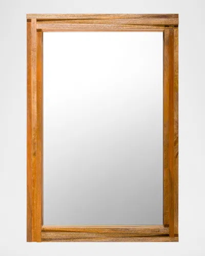 Surya Auckland Brown Mango Wood Frame Mirror