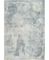 Surya Avellino 528145 2'7"x7'3" Runner Area Rug In Silver
