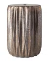 Surya Aynor 17.25in Garden Stool In Brown