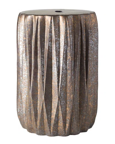 Surya Aynor 17.25in Garden Stool In Brown