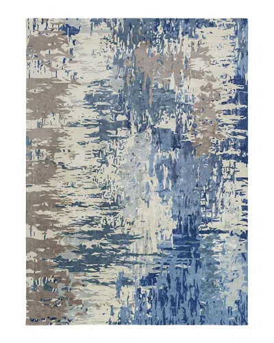 Surya Banshee Area Rug, 8' X 11' In Blue/cream/camel