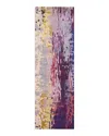 Surya Banshee Runner Area Rug, 2'6 X 8' In Purple/lime/camel/garnet