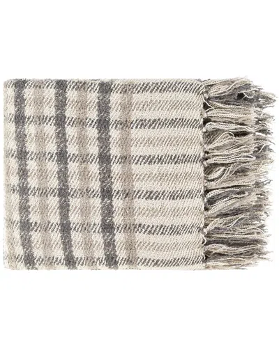 Surya Barke Beige Throw In Multi