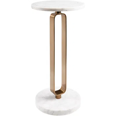 Surya Bendigo End Table In White