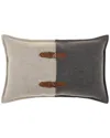 Surya Branson Buckled Down Fill Pillow In Gray
