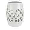 Surya Brinnon Garden Stool In White