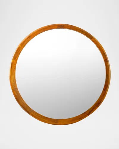 Surya Brisbane Brown Mango Wood Frame Mirror