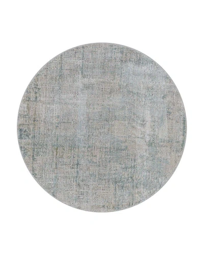 Surya Brunswick Bwk-2300 Round Area Rug, 5'3 X 5'3 In Sage/gray