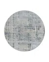 Surya Brunswick Bwk-2300 Round Area Rug, 7'10 X 7'10 In Mist/sage