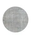 Surya Brunswick Bwk-2300 Round Area Rug, 7'10 X 7'10 In Sage/gray