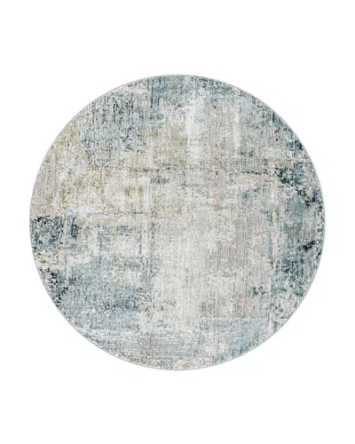 Surya Brunswick Bwk-2302 Round Area Rug, 5'3 X 5'3 In Mist/cray