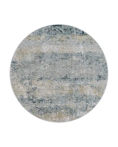 Surya Livabliss Brunswick Bwk-2304 Round Area Rug, 6'7 X 6'7 In Blue/gray