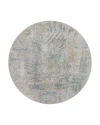 Surya Brunswick Bwk-2307 Round Area Rug, 6'7 X 6'7 In Sage/gray