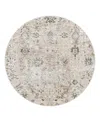 Surya Brunswick Bwk-2311 6'7" X 6'7" Round Area Rug In Beige