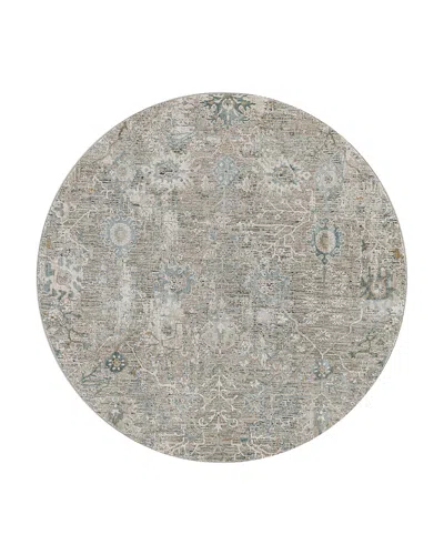 Surya Brunswick Bwk-2311 Round Area Rug, 5'3 X 5'3 In Sage/beige