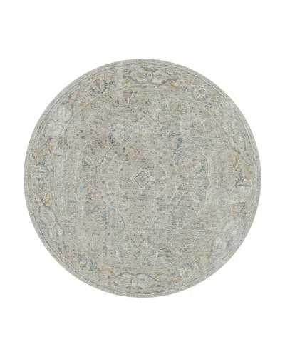 Surya Brunswick Bwk-2312 Round Area Rug, 5'3 X 5'3 In Sage/beige
