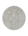 Surya Brunswick Bwk-2312 Round Area Rug, 7'10 X 7'10 In Blue/beige