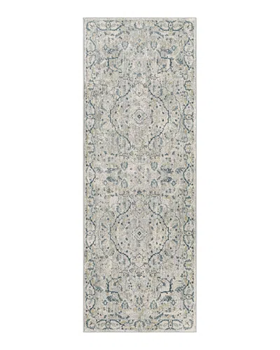 Surya Brunswick Bwk-2312 Runner Area Rug, 2'7 X 10' In Blue/beige