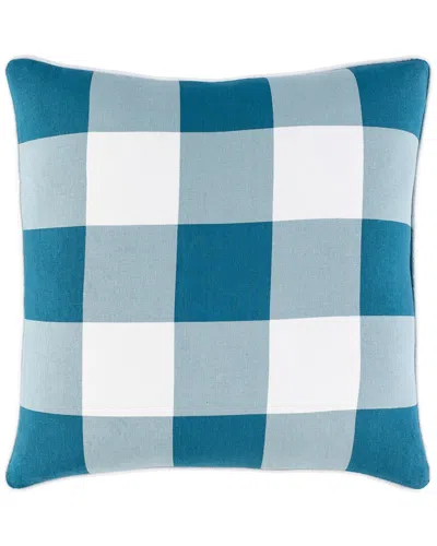 Surya Buffalo Polyester Pillow In Aqua