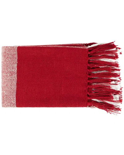 Surya Bufflonne Throw In Red