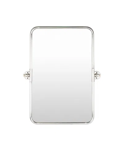 Surya Burnish Accent Mirror In Silver