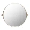 Surya Burnish Round Mirror