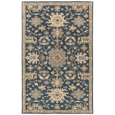 Surya Caesar Cae-1154 7'6"x9'6" Navy Tan Area Rug