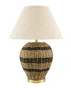 Surya Callander Accent Table Lamp In Brown