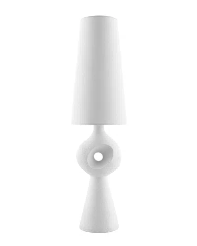 Surya Calvert Accent Table Lamp In White