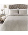 Surya Cameron Cream Duvet Set With Two Standard Shams In Cream