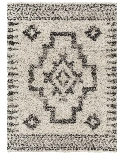 Surya Capella Shag Polyester Rug In Grey