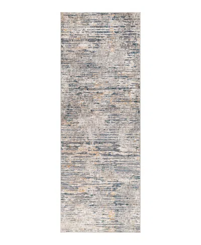 Surya Cardiff Cdf-2301 2'7x7'3 Runner Area Rug In Silver