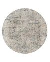 Surya Cardiff Cdf-2301 Round Area Rug, 5'3 X 5'3 In Grey/silver