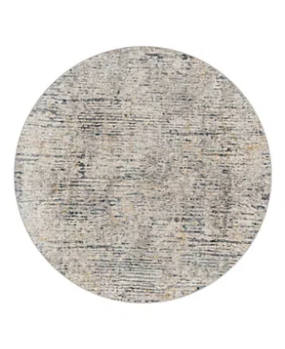 Surya Cardiff Cdf-2301 Round Area Rug, 6'7 X 6'7 In Grey/silver