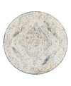 Surya Cardiff Cdf-2303 Round Area Rug, 5'3 X 5'3 In Grey/mist