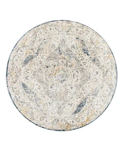 Surya Cardiff Cdf-2303 Round Area Rug, 6'7 X 6'7 In Grey/mist