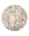 Surya Cardiff Cdf-2304 Round Area Rug, 6'7 X 6'7 In Gray/mist