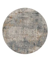 Surya Cardiff Cdf-2305 Round Area Rug, 6'7 X 6'7 In Gray