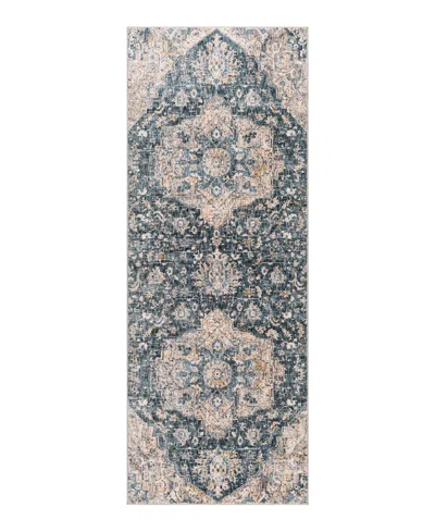 Surya Cardiff Cdf-2307 2'7x7'3 Runner Area Rug In Turquoise
